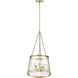 Adabella 5 Light 18.13 inch Vintage Brass Indoor Pendant Ceiling Light